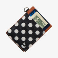 Vertical Leather Wallet - Polka Dot - Thread¨