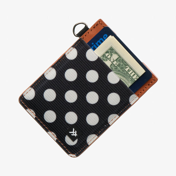 Vertical Leather Wallet - Polka Dot - Thread®