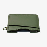 Vertical Leather Wallet - Olive - Thread¨