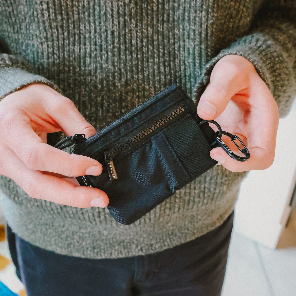 Adventure Pouch Wallet - Black - Thread¨