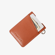 Vertical Leather Wallet - Sawyer Olive - Thread¨