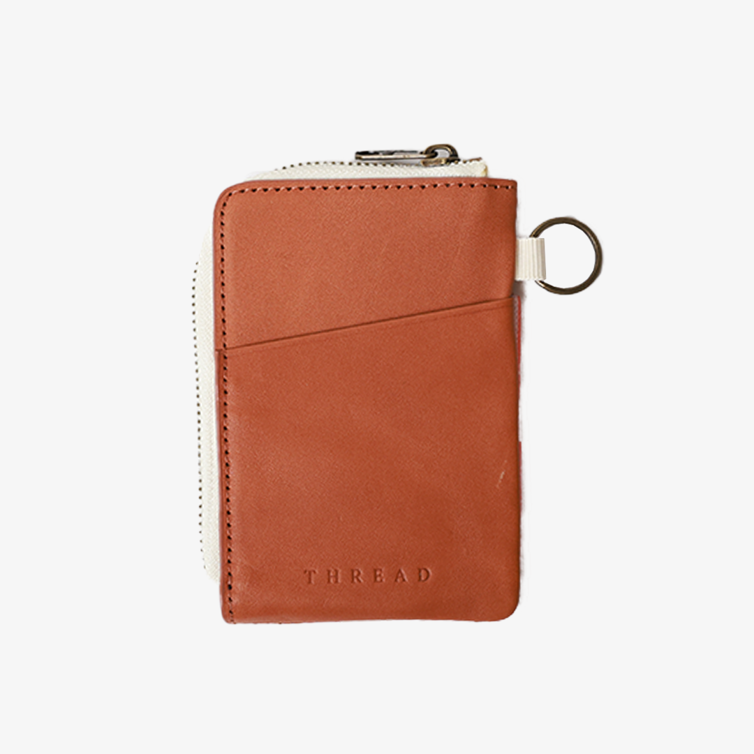 Leather Zip Wallet - Scout Peach - Thread¨