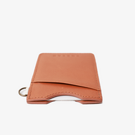 Vertical Leather Wallet - Scout Peach - Thread¨
