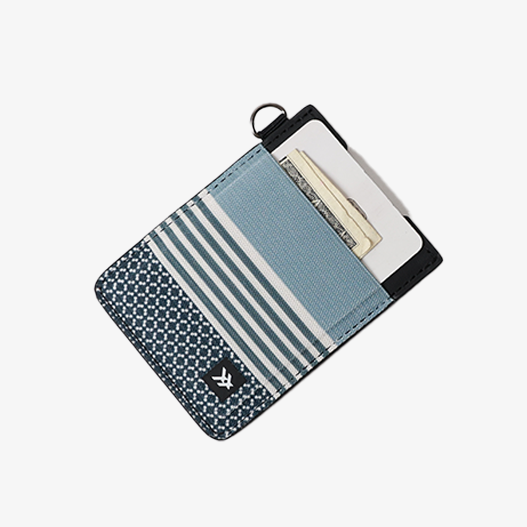 Vertical Leather Wallet - Sanders Stone - Thread¨