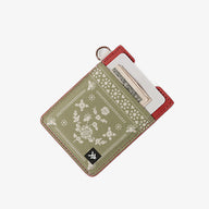 Vertical Leather Wallet - Sawyer Olive - Thread¨