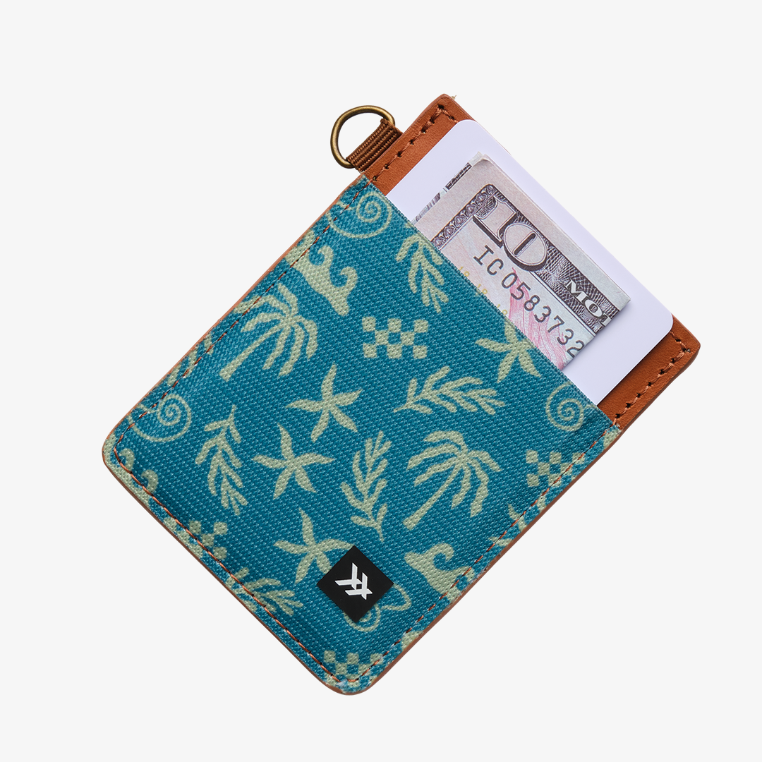 Vertical Leather Wallet - High Tide - Thread¨