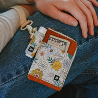 Leather Zip Wallet - Blossom - Thread¨