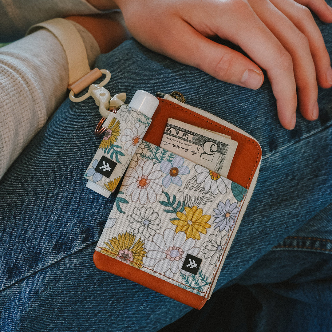 Leather Zip Wallet - Blossom - Thread¨