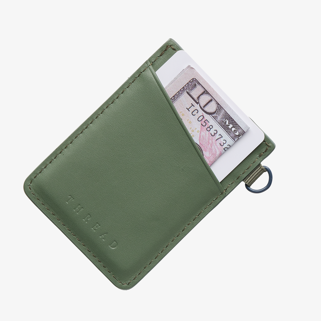 Vertical Leather Wallet - Topo - Thread¨