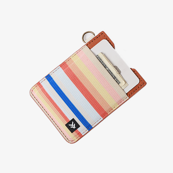 Vertical Leather Wallet - Renae Peach - Thread®