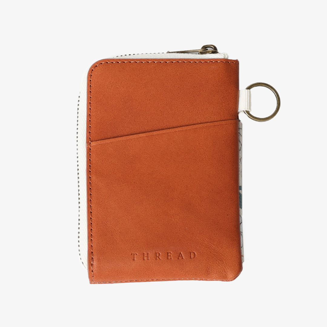 Leather Zip Wallet - Blossom - Thread¨