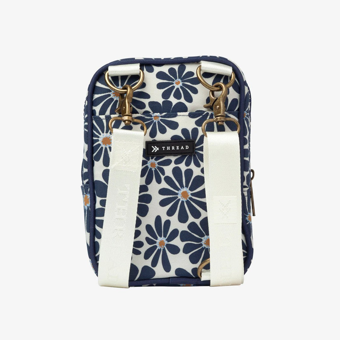 back of the Thread® Emmeline Navy crossbody bag showing straps and clips