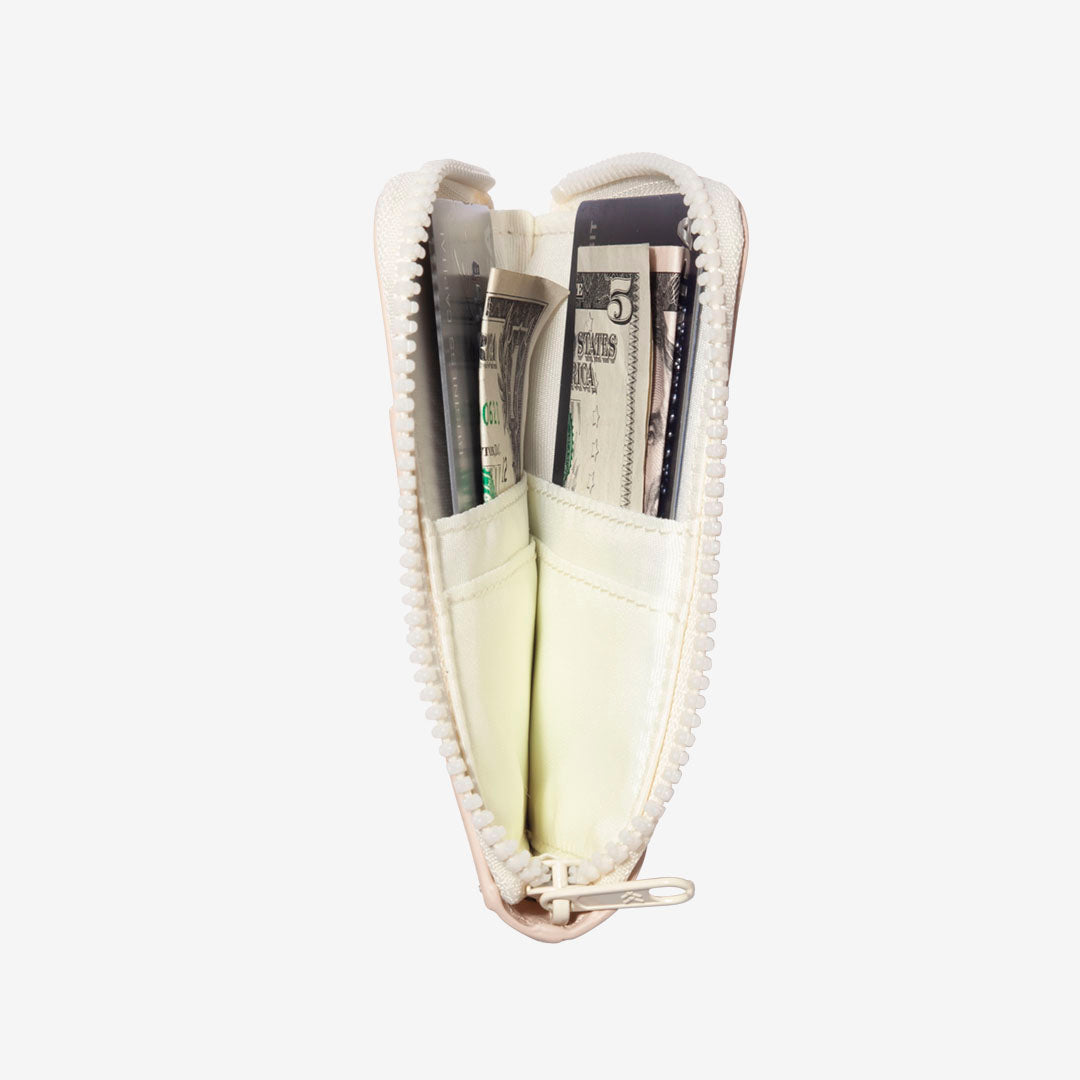 Leather Zip Wallet - Off White - Thread¨