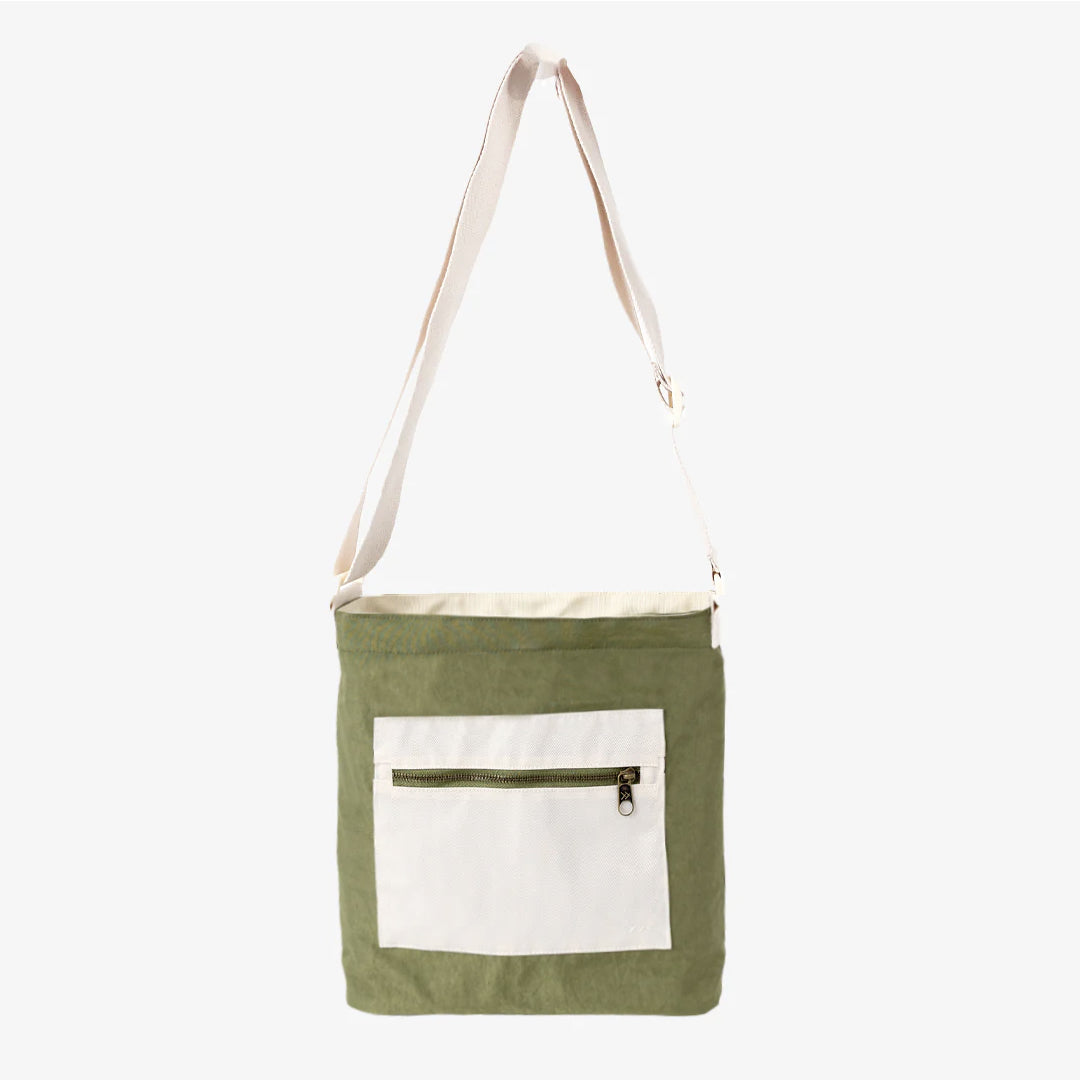 Small Utility Tote Bag - Cream/Green - Thread¨