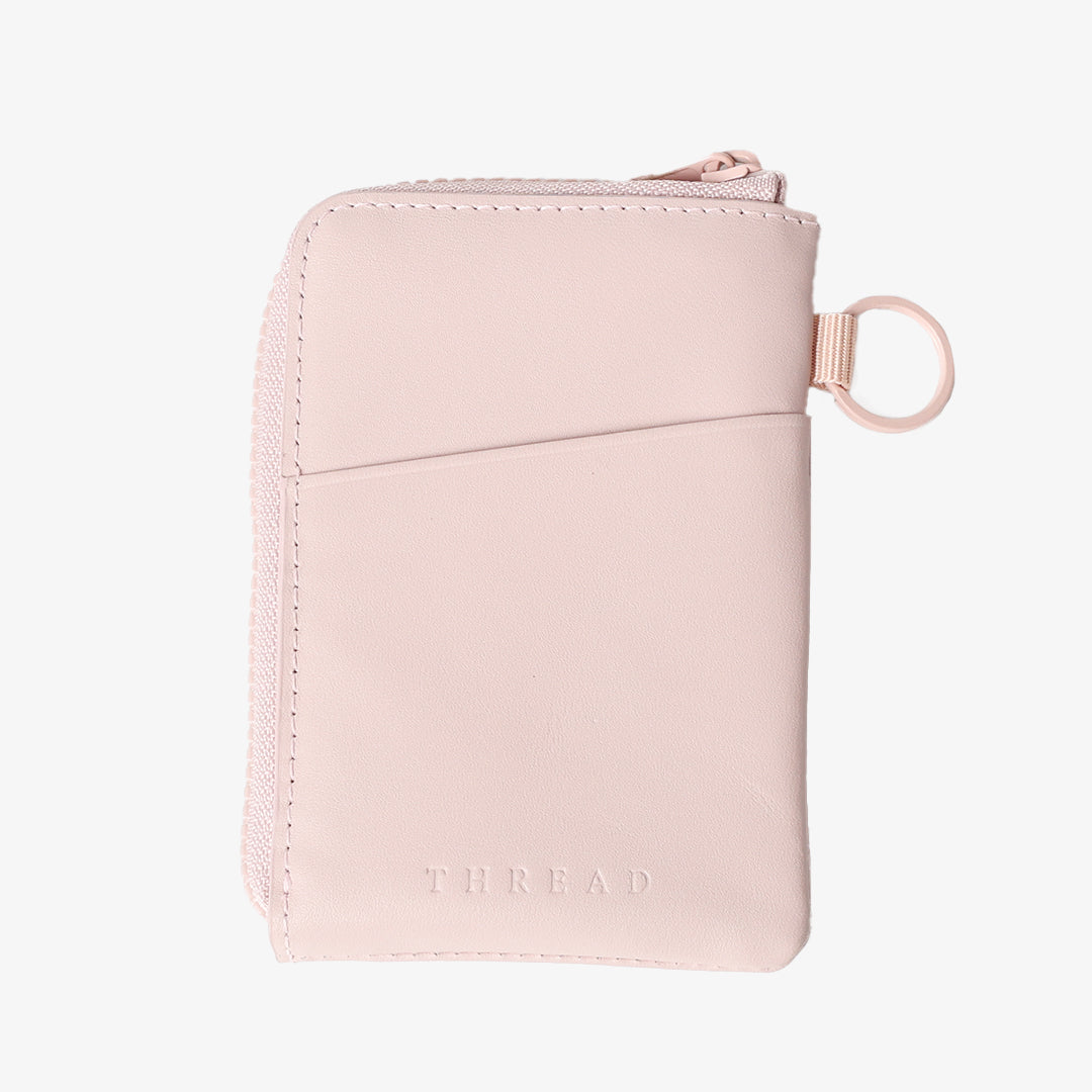 Leather Zip Wallet - Rose Dust - Thread¨