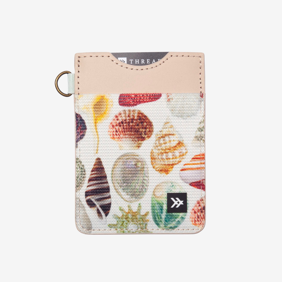 Vertical Leather Wallet - Shoreline - Thread¨
