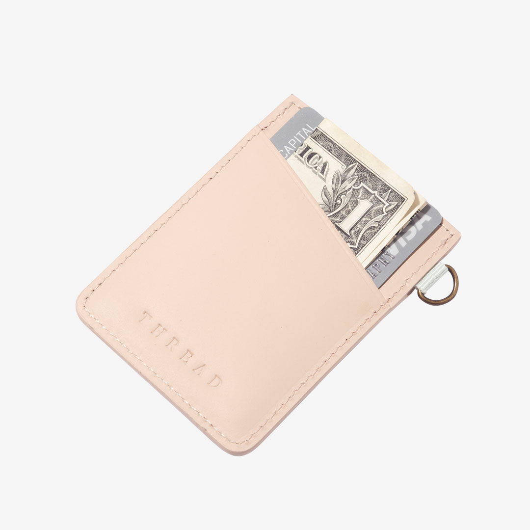 Vertical Leather Wallet - Shoreline - Thread¨