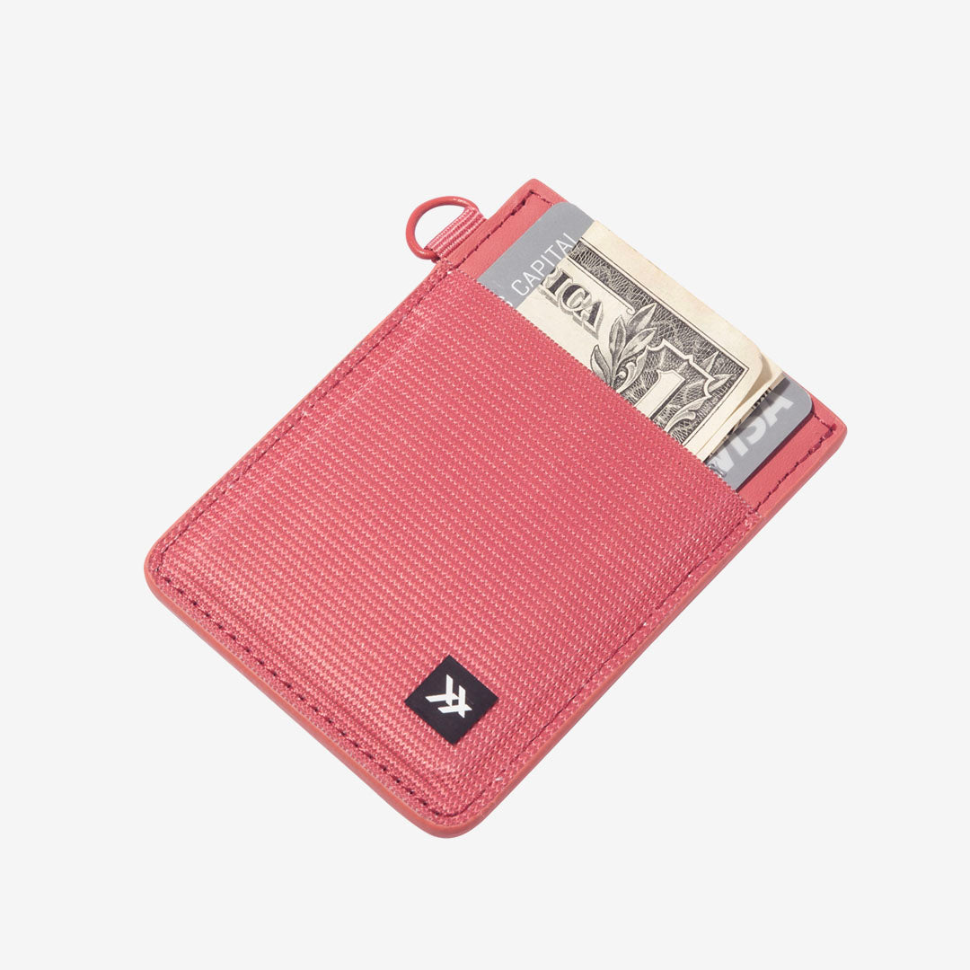Vertical Leather Wallet - Rose Water - Thread¨