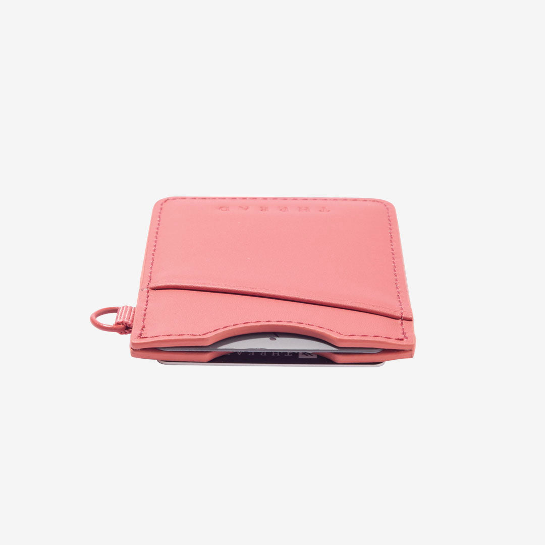 Vertical Leather Wallet - Rose Water - Thread¨