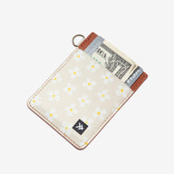 Vertical Leather Wallet - Luna Beige - Thread¨