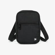 Thread® Black crossbody bag with adjustable jacquard strap