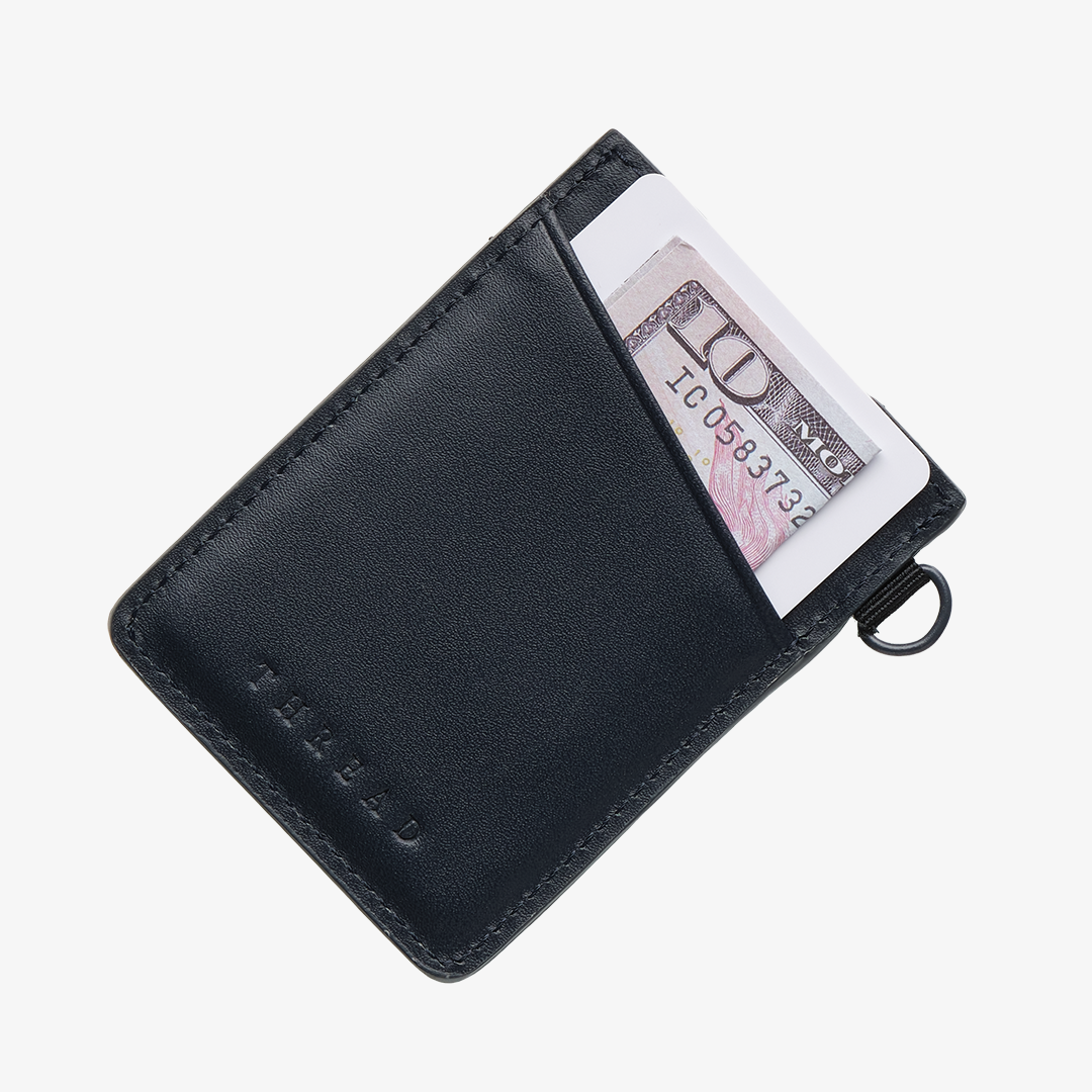 Vertical Leather Wallet - Forest Critters - Thread¨