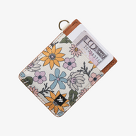 Vertical Leather Wallet - Mountain Flowers - Thread¨