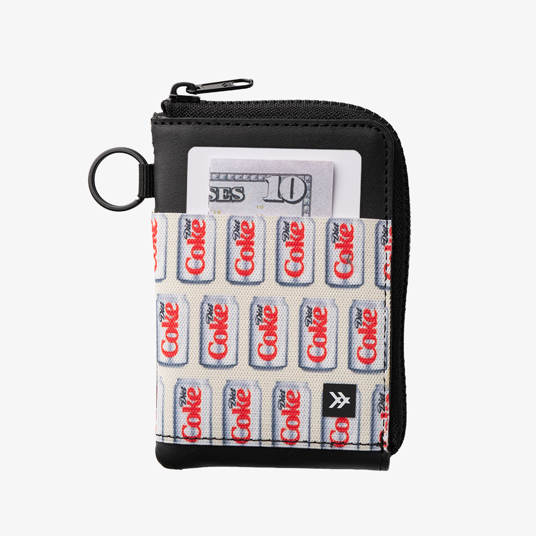 Leather Zip Wallet - Diet Coke Cans - Thread¨