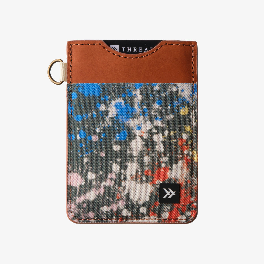 Vertical Leather Wallet - Charlie - Thread¨