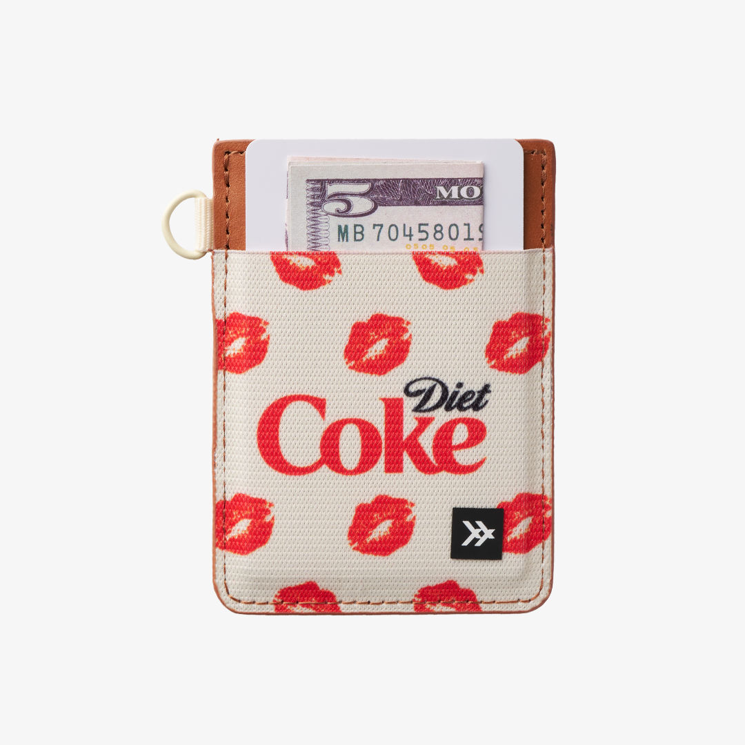 Vertical Leather Wallet - Diet Coke Kiss - Thread¨