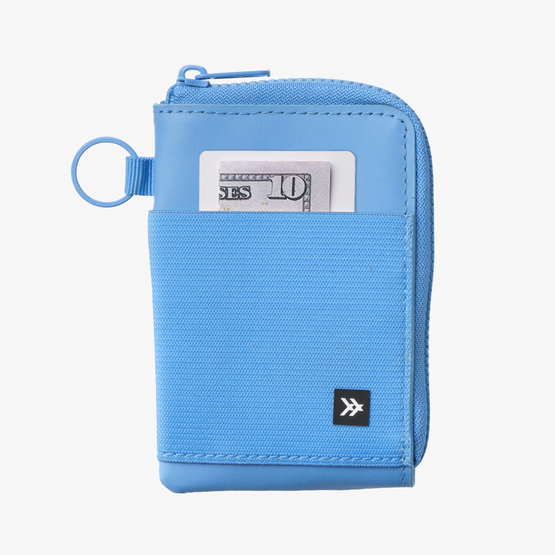 Leather Zip Wallet - Cornflower - Thread¨