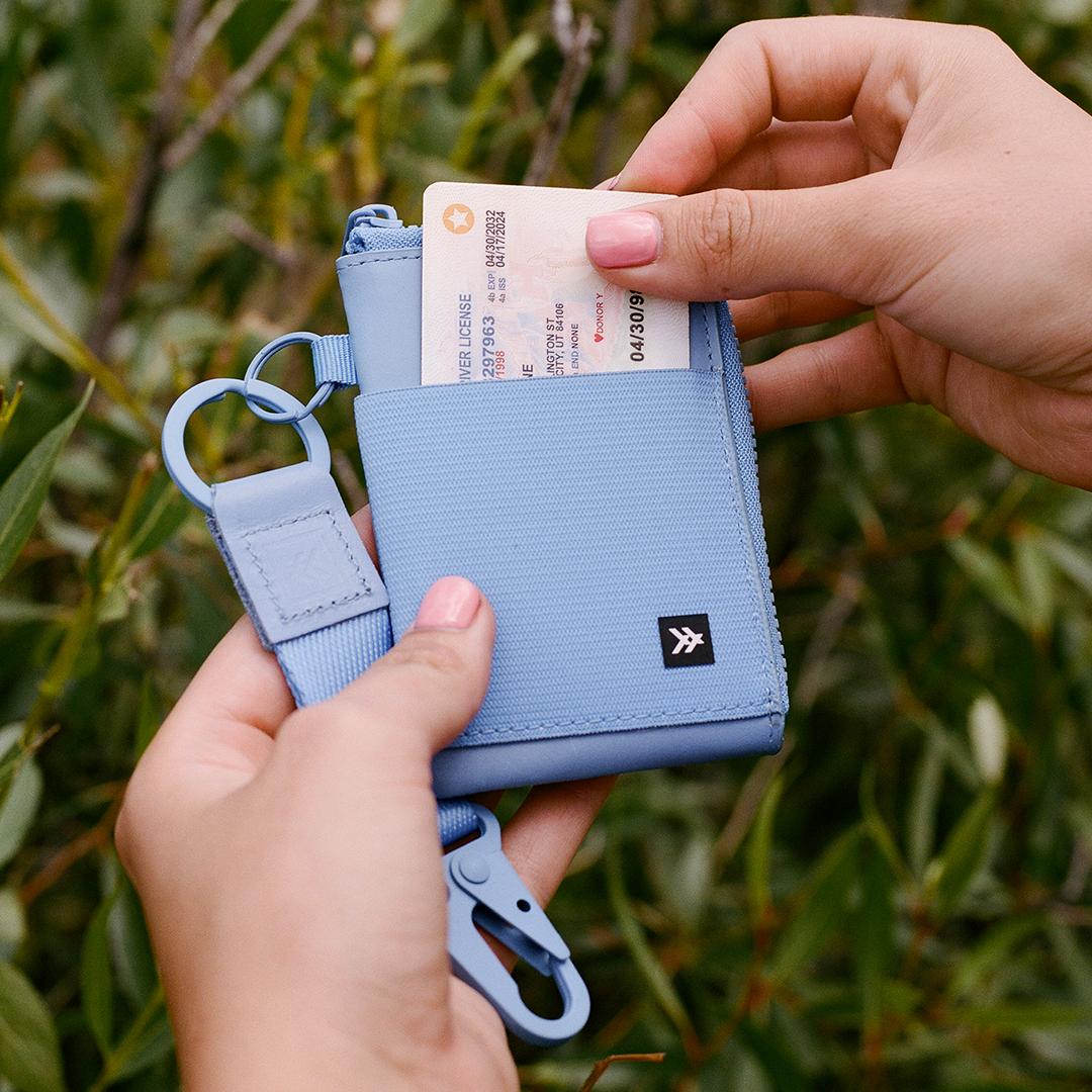 Leather Zip Wallet - Cornflower - Thread¨