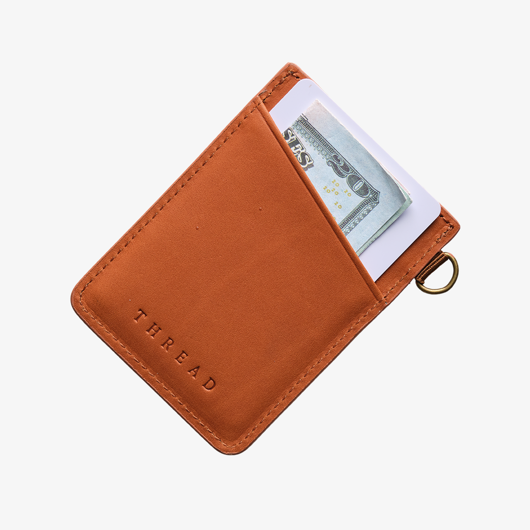 Vertical Leather Wallet - Lexington - Thread¨