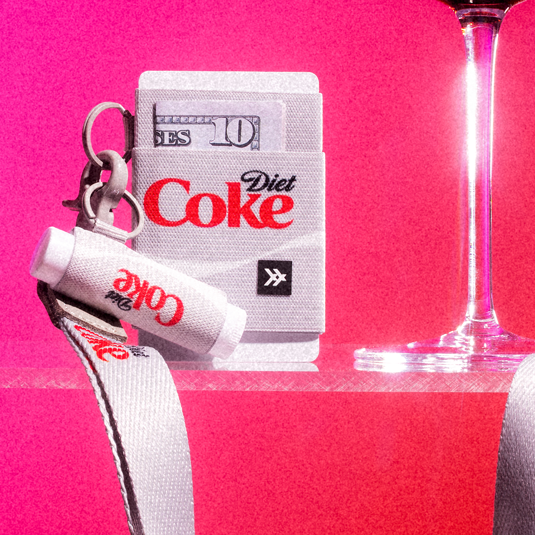 Chapstick Holder Keychain - Diet Coke Logo - Thread¨