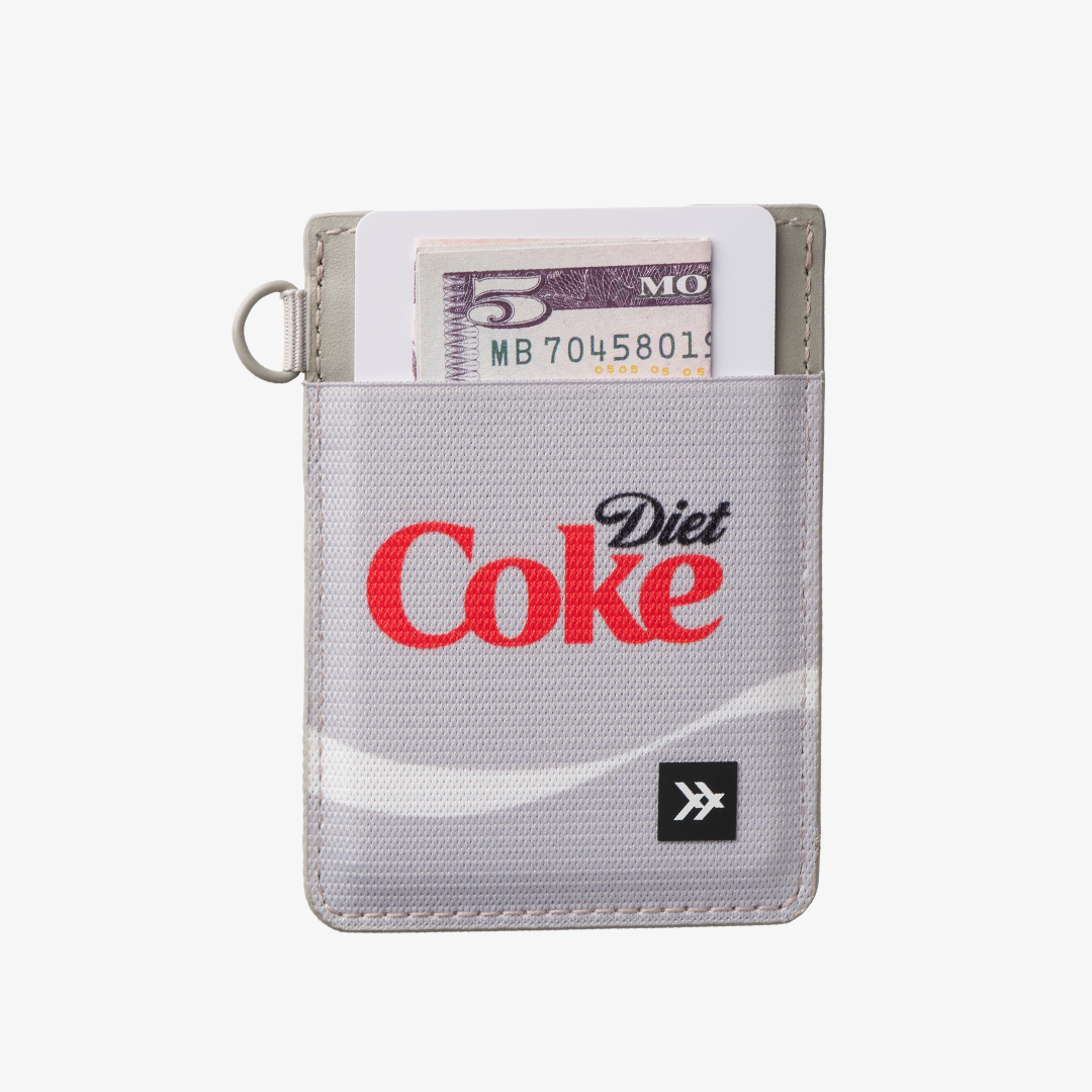 Vertical Leather Wallet - Diet Coke Logo - Thread¨