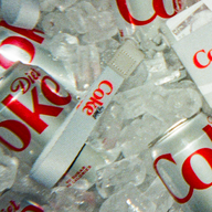 Wristlet Keychain - Diet Coke Logo - Thread¨