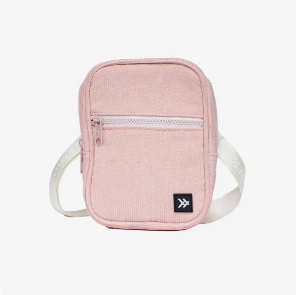 Thread® Rose Dust Corduroy crossbody bag with adjustable jacquard strap