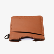 Vertical Leather Wallet - Sand Dollar Black - Thread¨