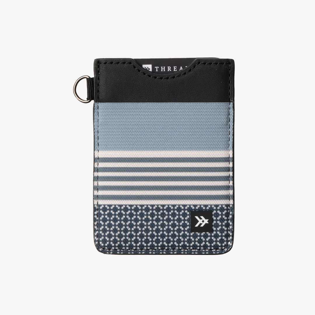 Vertical Leather Wallet - Sanders Stone - Thread¨