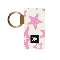 Starfish Pink Chapstick Holder Keychain