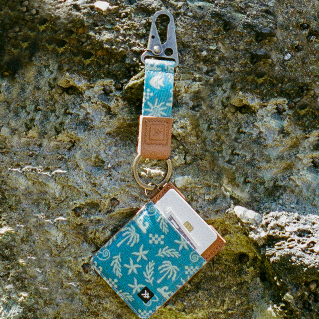 Vertical Leather Wallet - High Tide - Thread¨