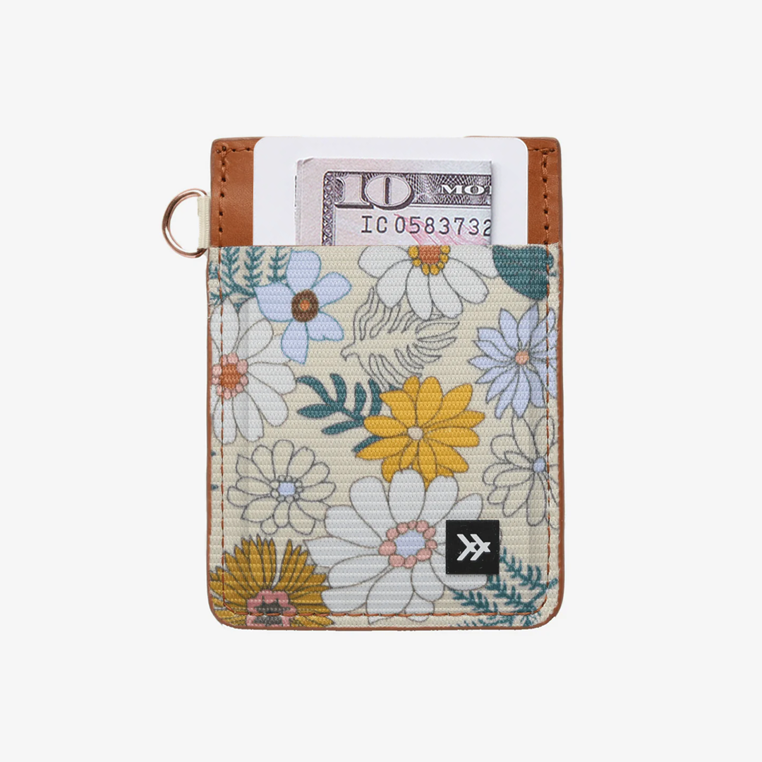 Vertical Leather Wallet - Blossom - Thread¨