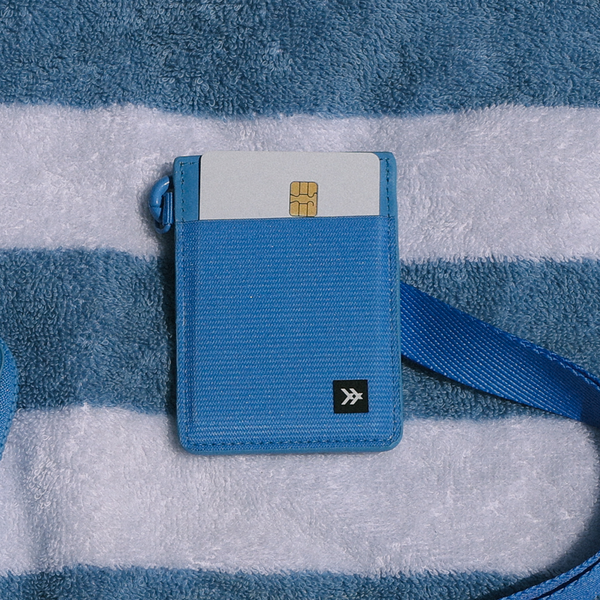 Vertical Leather Wallet - Cornflower - Thread®